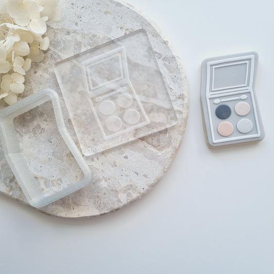 Eyeshadow Palette Raised Cookie Stamp/Fondant Debosser & Cutter