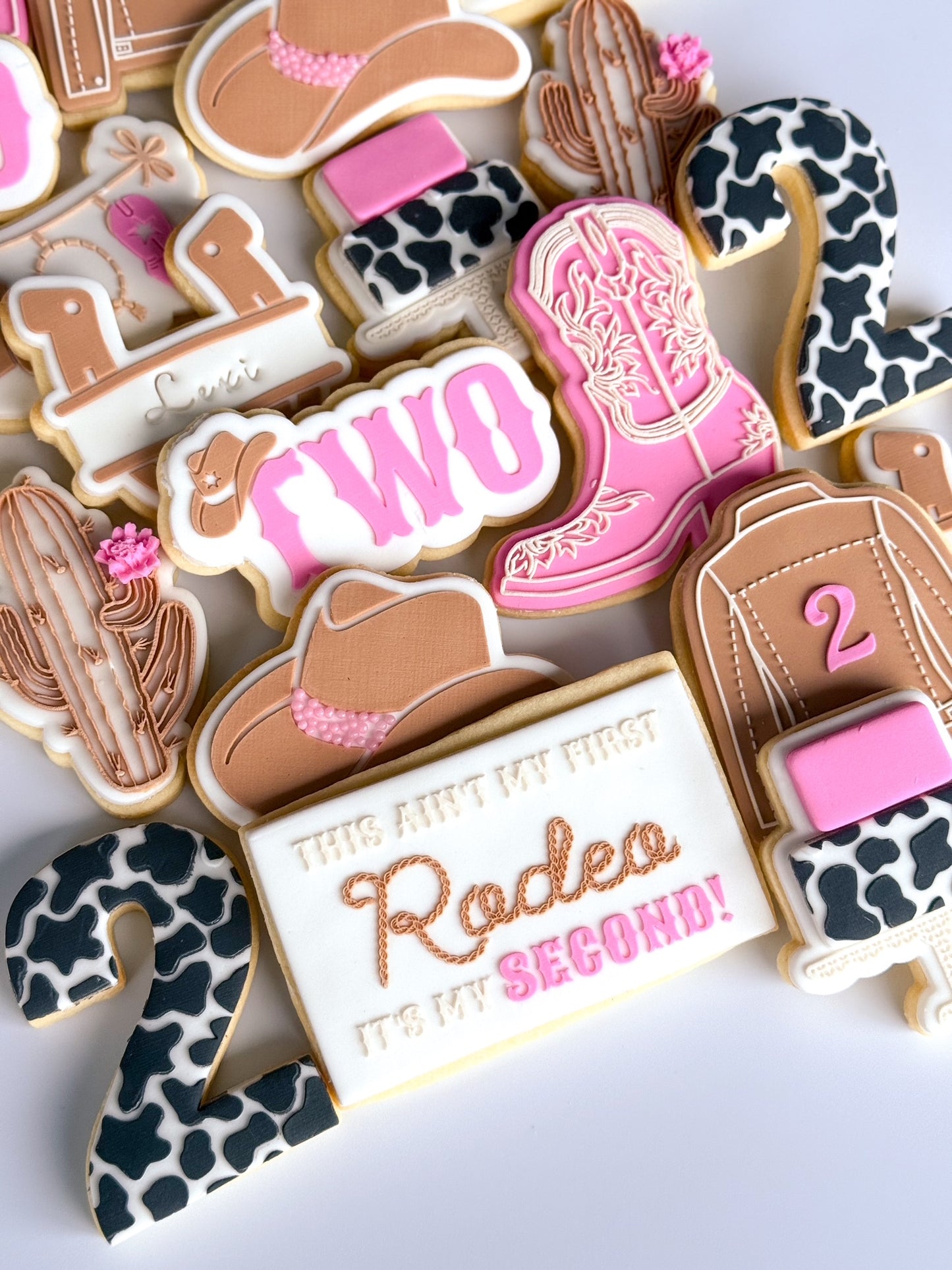 This Ain't My First Rodeo It's My Second Raised Cookie Stamp/Fondant Debosser