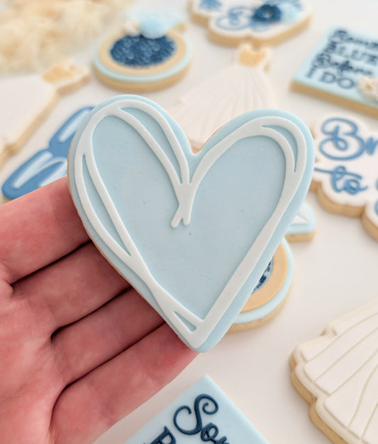 double heart wedding hens love cookie stamp cookie cutter stampandimpress