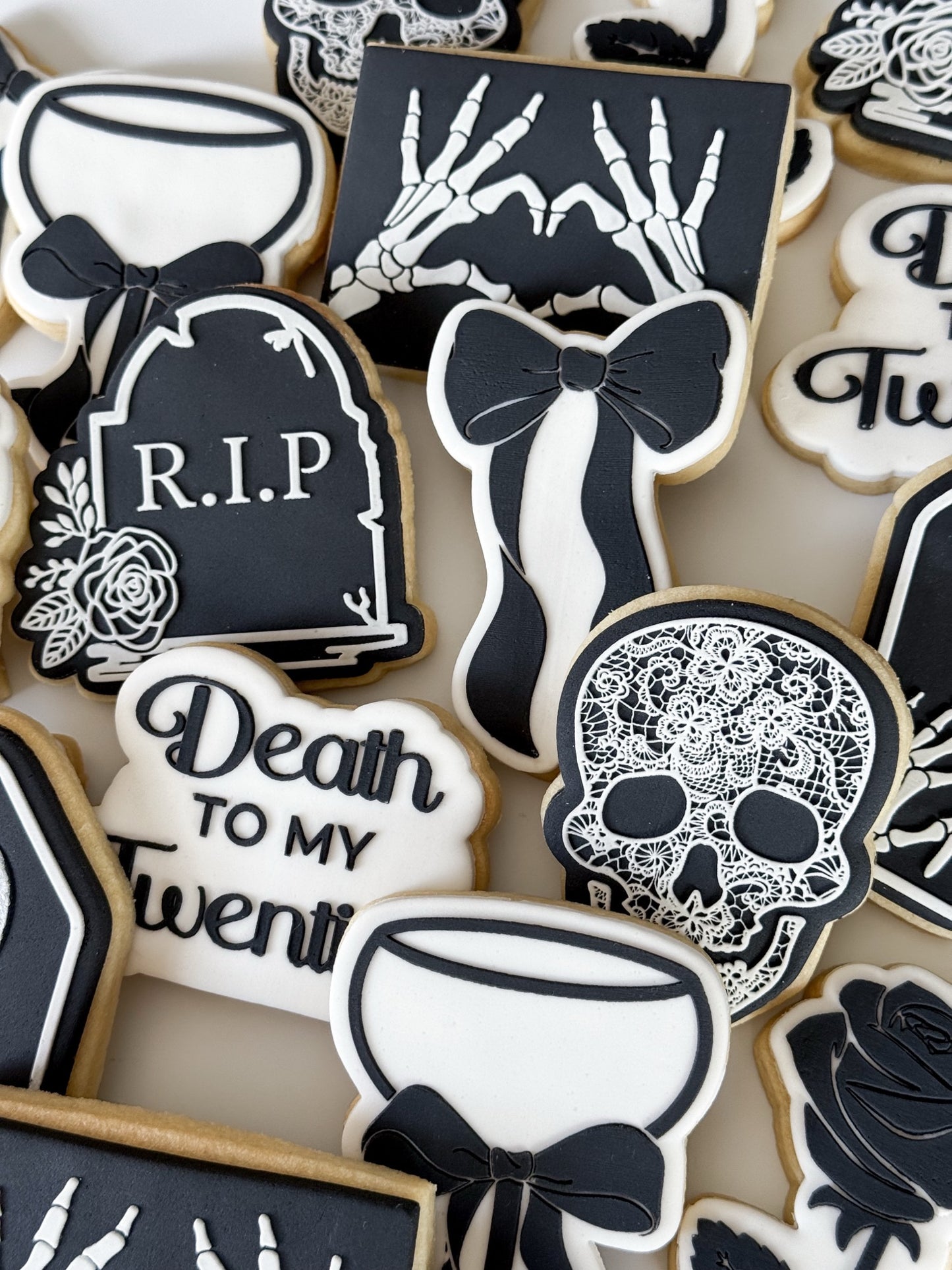 Death to my Twenties Raised Cookie Stamp/Fondant Debosser & Cutter