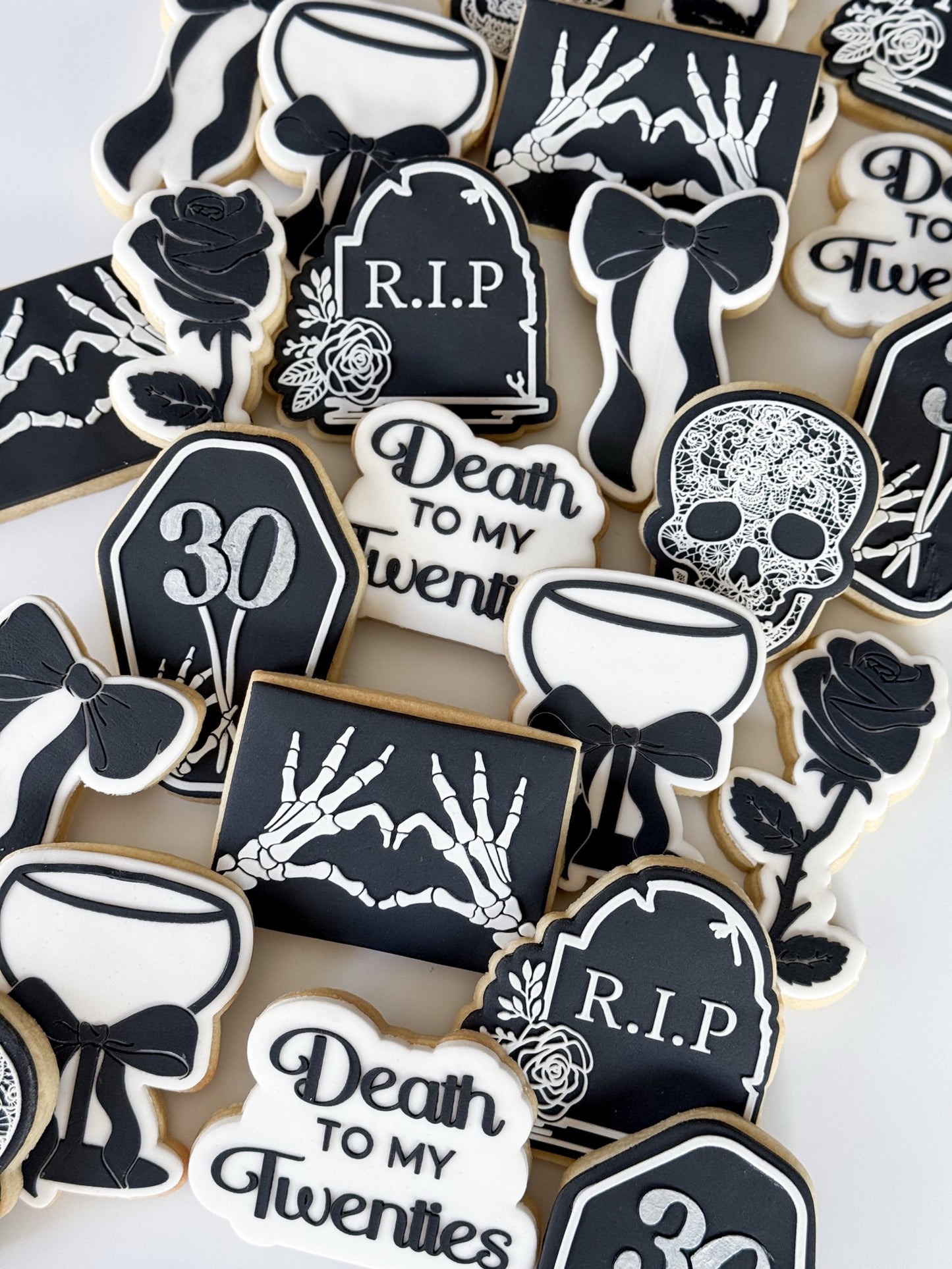 Death to my Twenties Raised Cookie Stamp/Fondant Debosser & Cutter