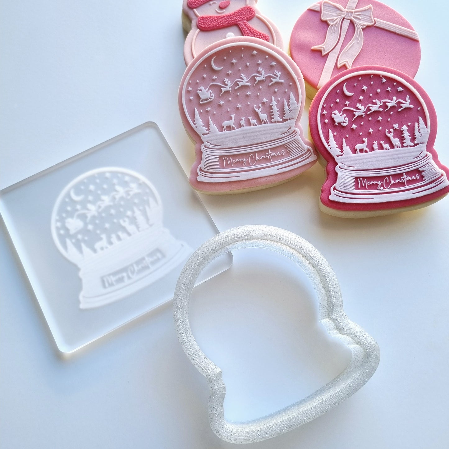 cookie stamp cookie cutter snow globe snowglobe stampandimpress