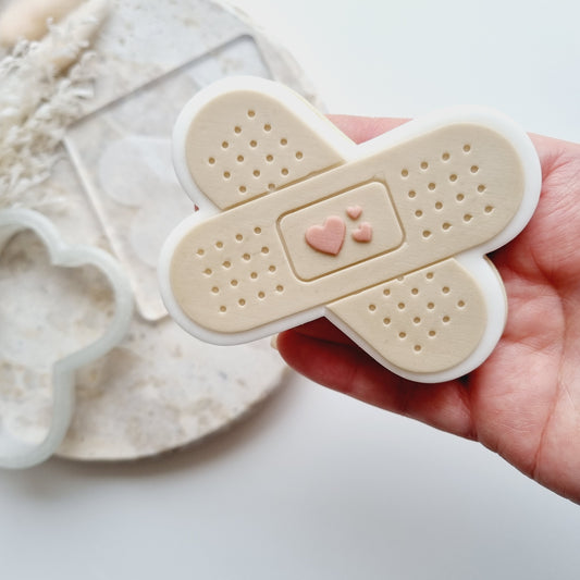Bandaids Raised Cookie Stamp/Fondant Debosser & Cutter
