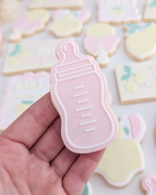 Baby Bottle Raised Cookie Stamp/Fondant Debosser & Cutter