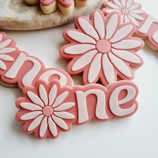 Daisy One Raised Cookie Stamp/Fondant Debosser & Cutter