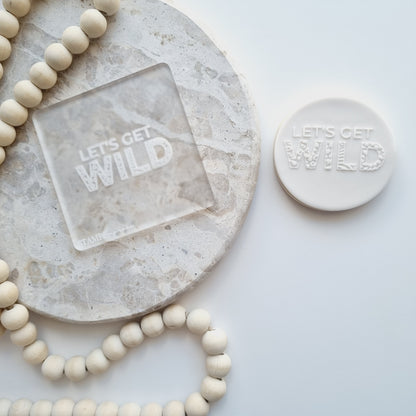 Let's Get Wild Raised Cookie Stamp/Fondant Debosser