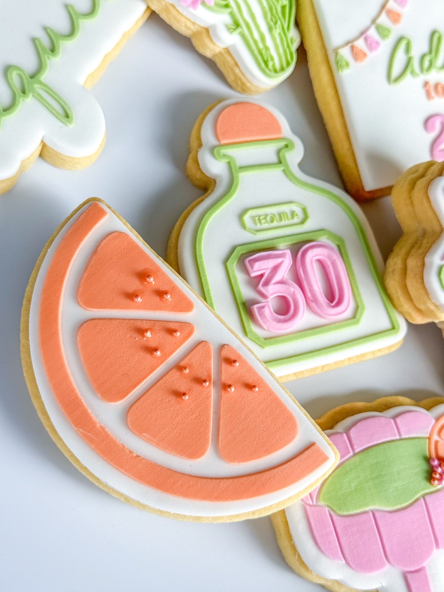 Citrus Half Slice Raised Cookie Stamp/Fondant Debosser & Cutter