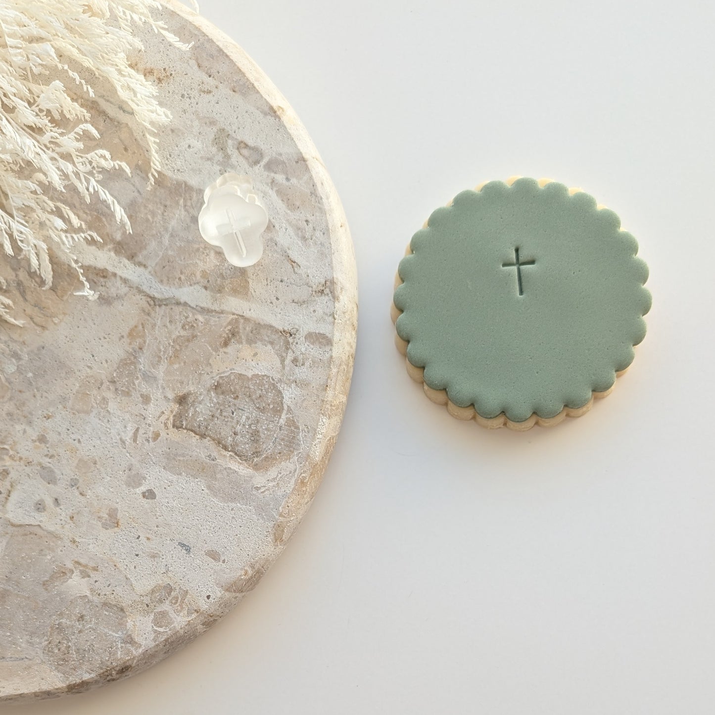 mini cross imprint impression embosser cookie stamp cookie cutter stampandimpress baptism christening communion