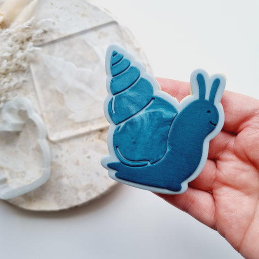 Snail Raised Cookie Stamp/Fondant Debosser & Cutter