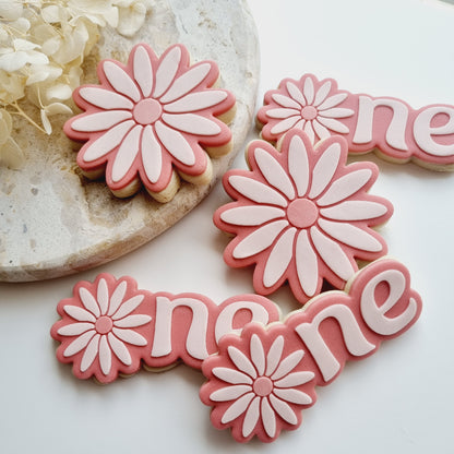 Daisy One Raised Cookie Stamp/Fondant Debosser & Cutter