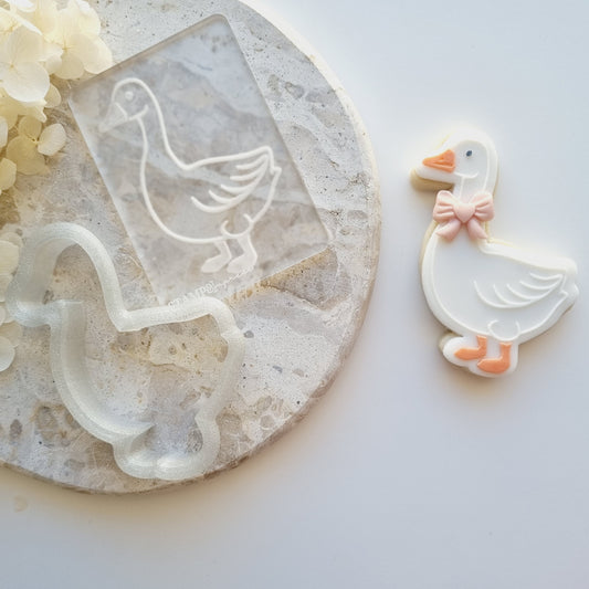 Goose Cookie Stamp/Fondant Debosser & Cutter