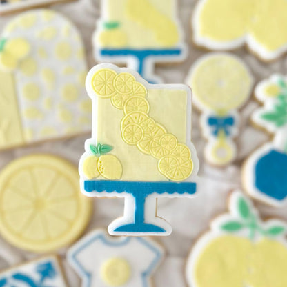 Lemon Cake Raised Cookie Stamp/Fondant Debosser & Cutter