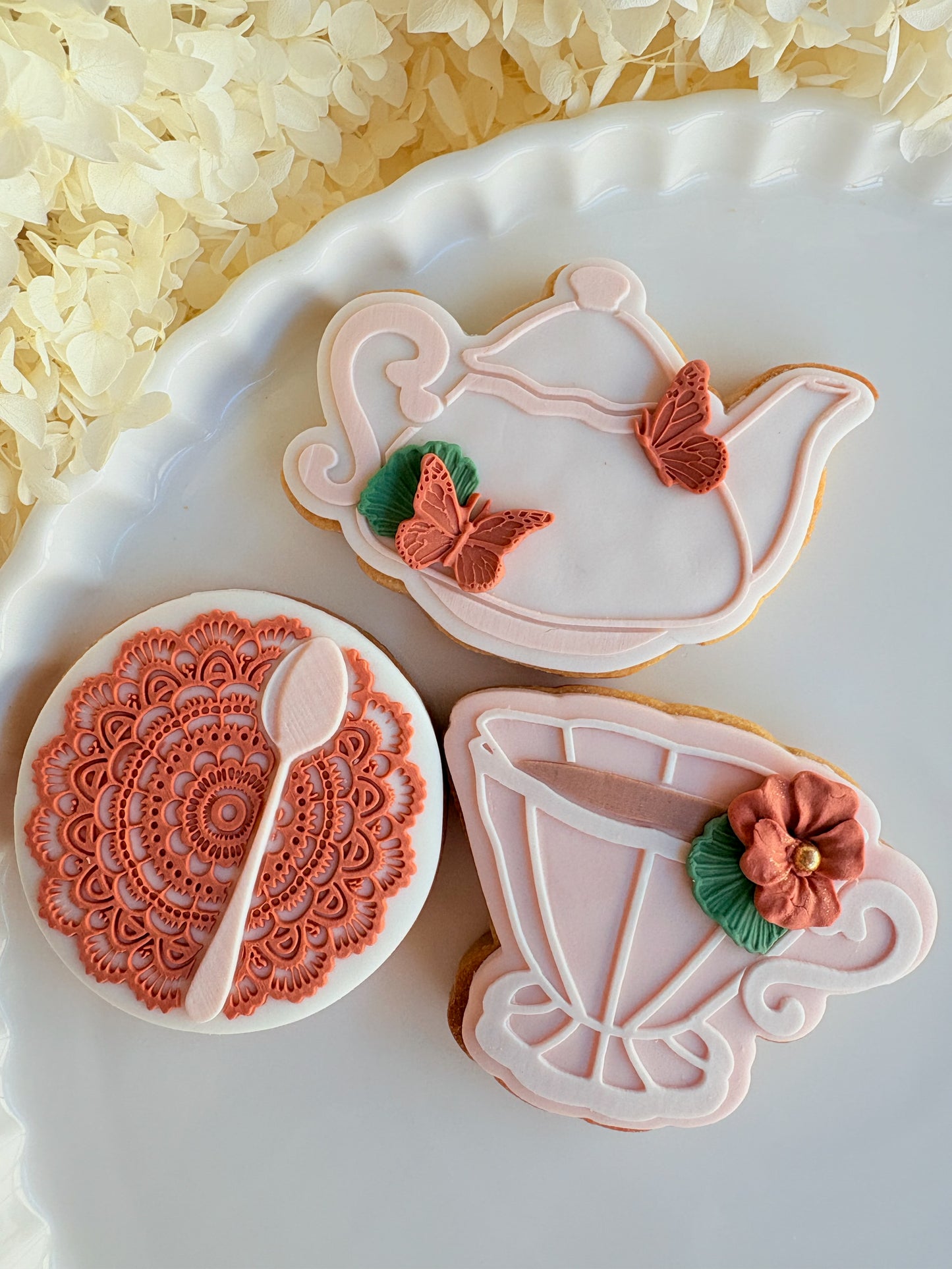 Tea Pot Raised Cookie Stamp/Fondant Debosser & Cutter