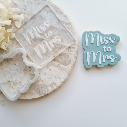 miss to mrs bride to be hens wedding cookie stamp cookie cutter stampandimpress