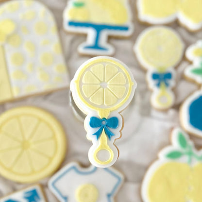 Lemon Rattle Raised Cookie Stamp/Fondant Debosser & Cutter