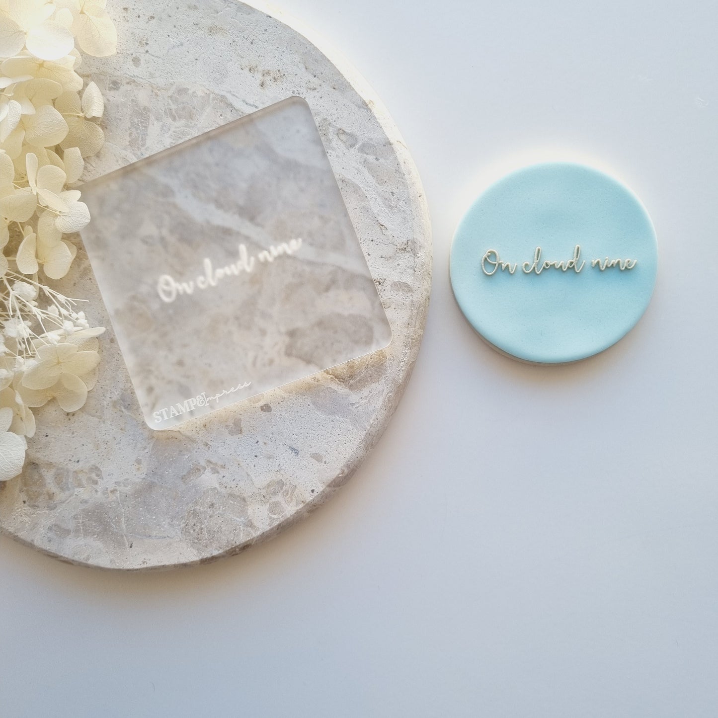 On Cloud Nine Raised Cookie Stamp/Fondant Debosser