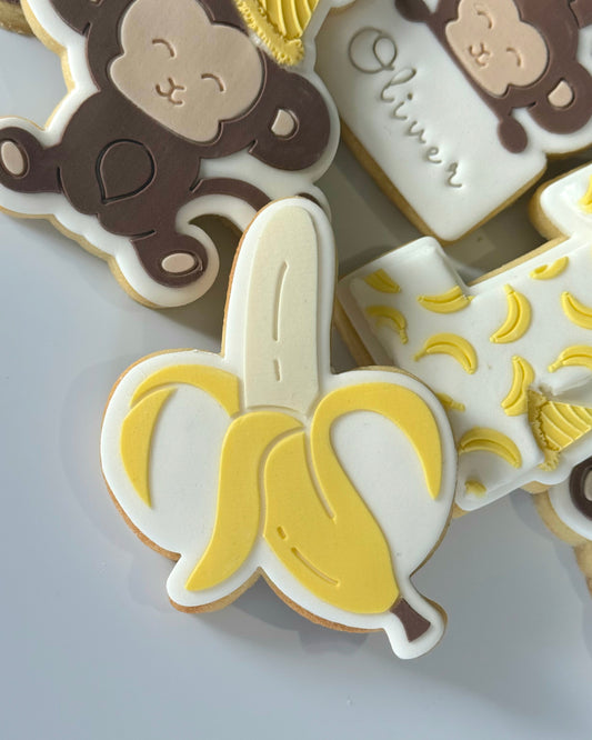 Banana Raised Cookie Stamp/Fondant Debosser & Cutter