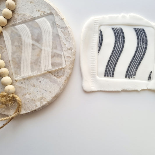 Tyre Tracks Pattern Raised Cookie Stamp/Fondant Debosser