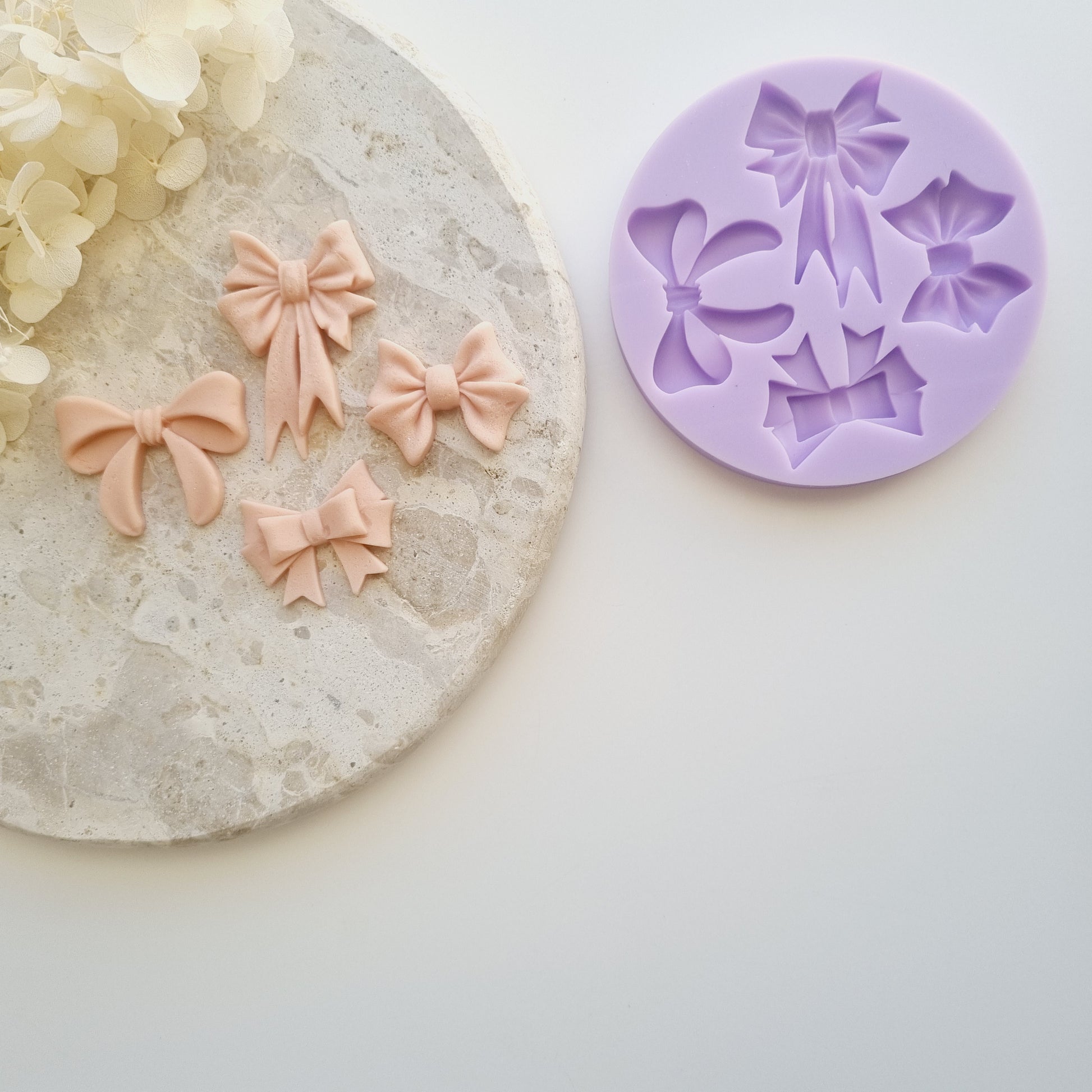 silicone mould mold bow bows fondant decoration cookie stamp cookie cutter stampandimpress