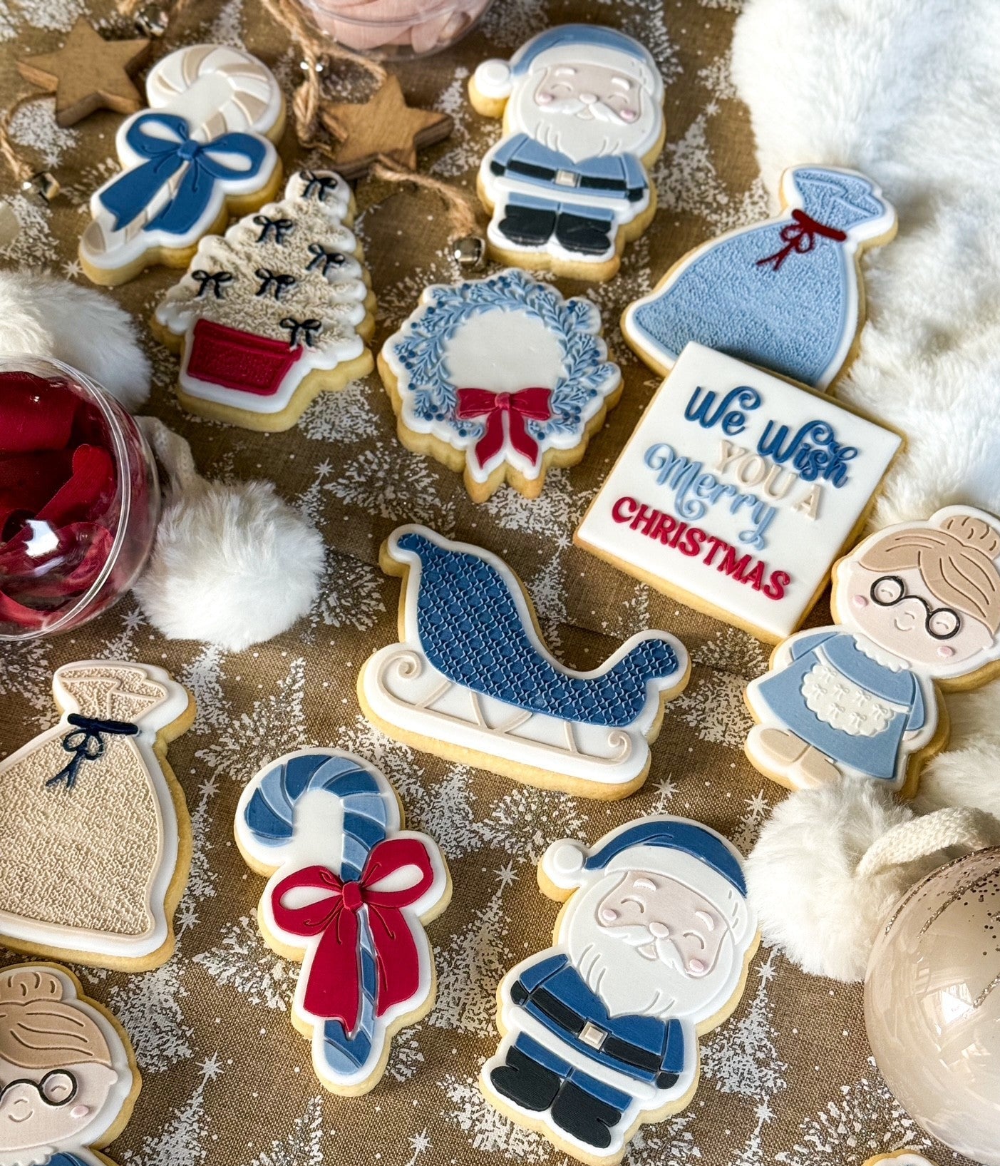 Santa Full Body Raised Cookie Stamp/Debosser & Cutter