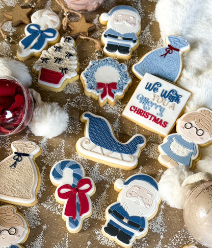 Santa Full Body Raised Cookie Stamp/Debosser & Cutter