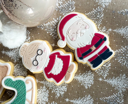 Santa Full Body Raised Cookie Stamp/Debosser & Cutter