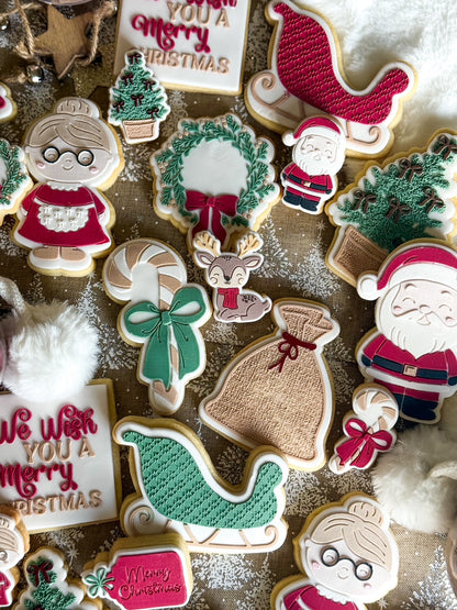 santa sack christmas cookie stamps cookie cutters stampandimrpess fondant cookies